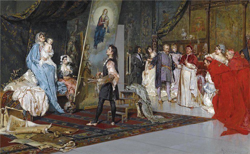 dio, Painting La Madonna di Foligno by Salvatore Postiglione,A3(16x12")Poster