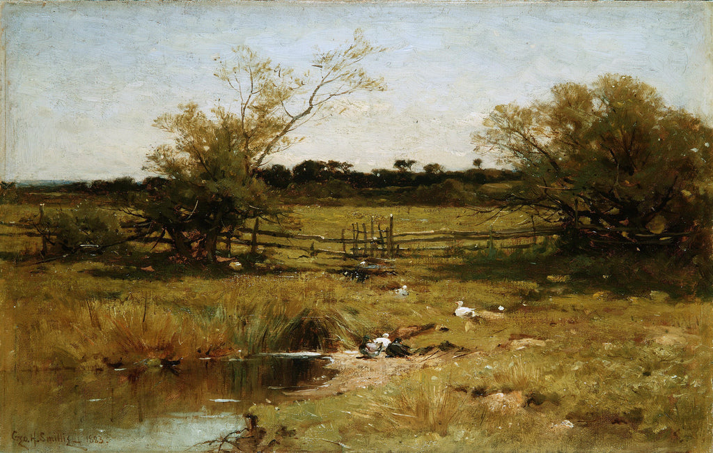 East Hampton Meadows, vintage artwork by George Henry Smillie, 12x8" (A4) Poster