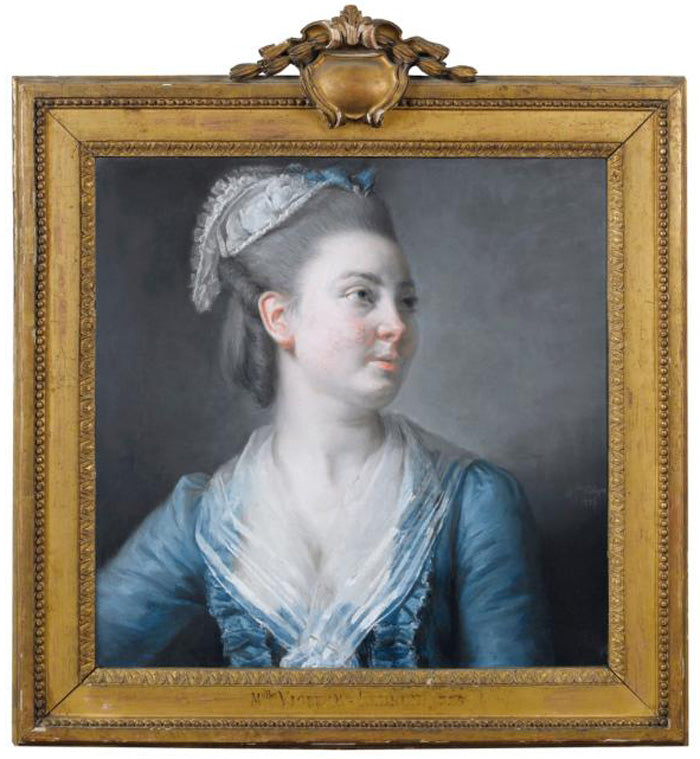 Madame de Roissy, vintage artwork by Élisabeth Vigee-Lebrun, 12x8" (A4) Poster