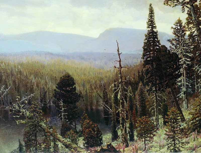 The Blue Mountain by Apollinari Vasnetsov,A3(16x12")Poster