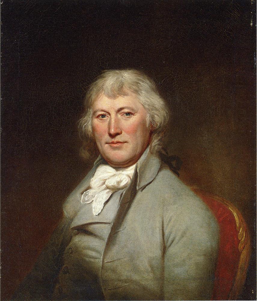 Portrait of James W. DePeyster, vintage artwork by Charles Willson Peale, 12x8" (A4) Poster