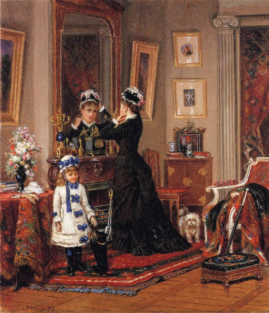 Can They Go Too?, vintage artwork by Edward Lamson Henry, 12x8" (A4) Poster