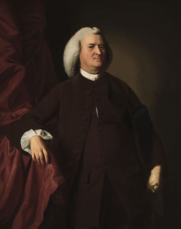 Joshua Henshaw (1703-1777), vintage artwork by John Singleton Copley, 12x8" (A4) Poster