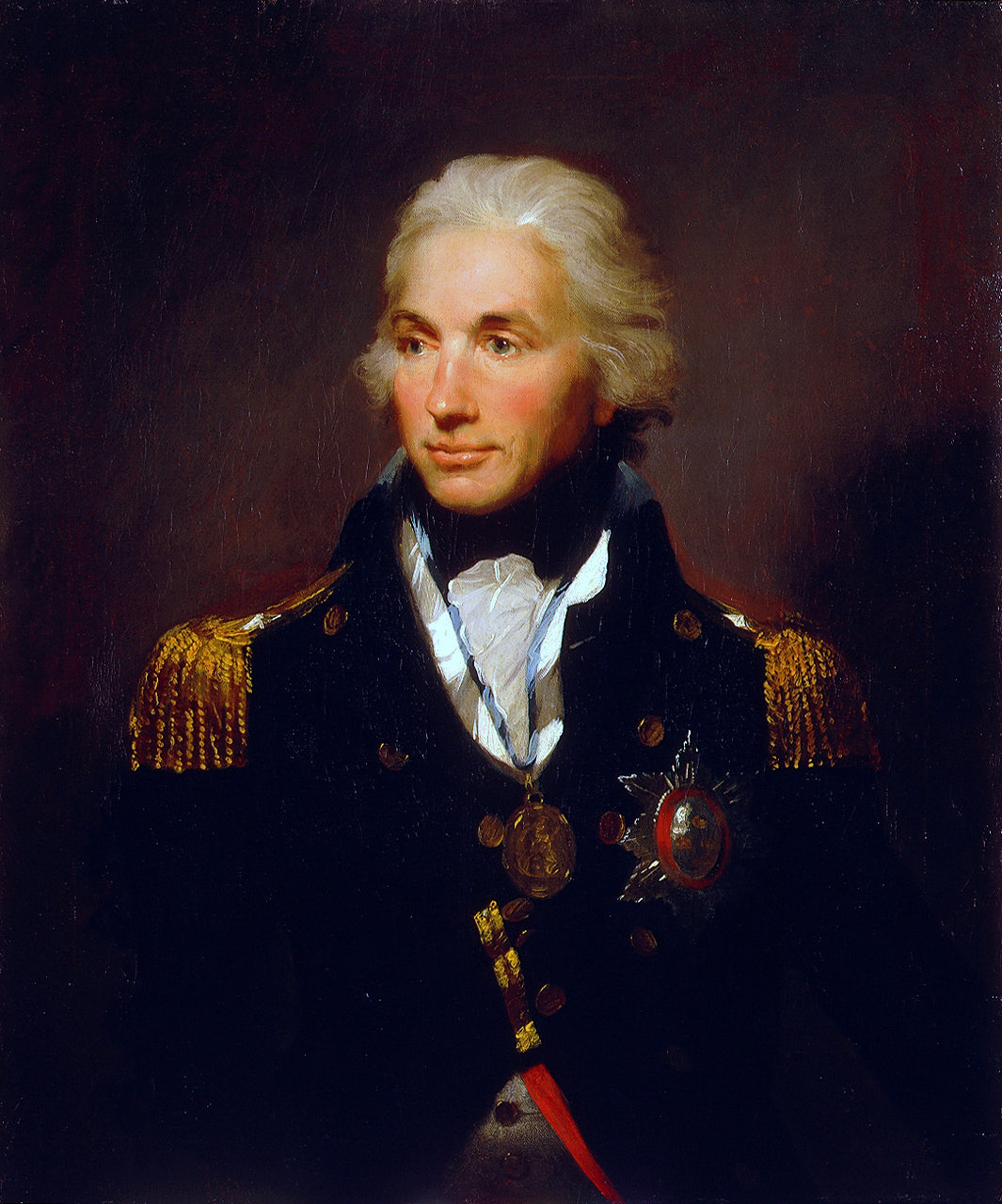 Rear-Admiral Sir Horatio Nelson, vintage artwork by Lemuel Francis Abbott, 12x8" (A4) Poster