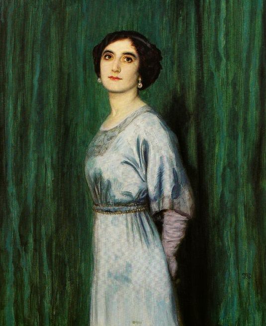 Bettina Heinemann, vintage artwork by Franz von Stuck, 12x8" (A4) Poster