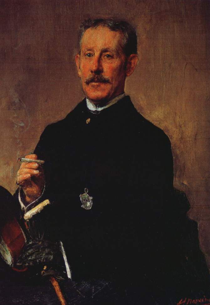 Daniel Sargent Curtis by Antonio Mancini,A3(16x12")Poster