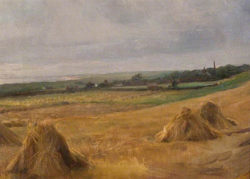 Cornfield, towards the Gower by Brian Hatton,16x12(A3) Poster