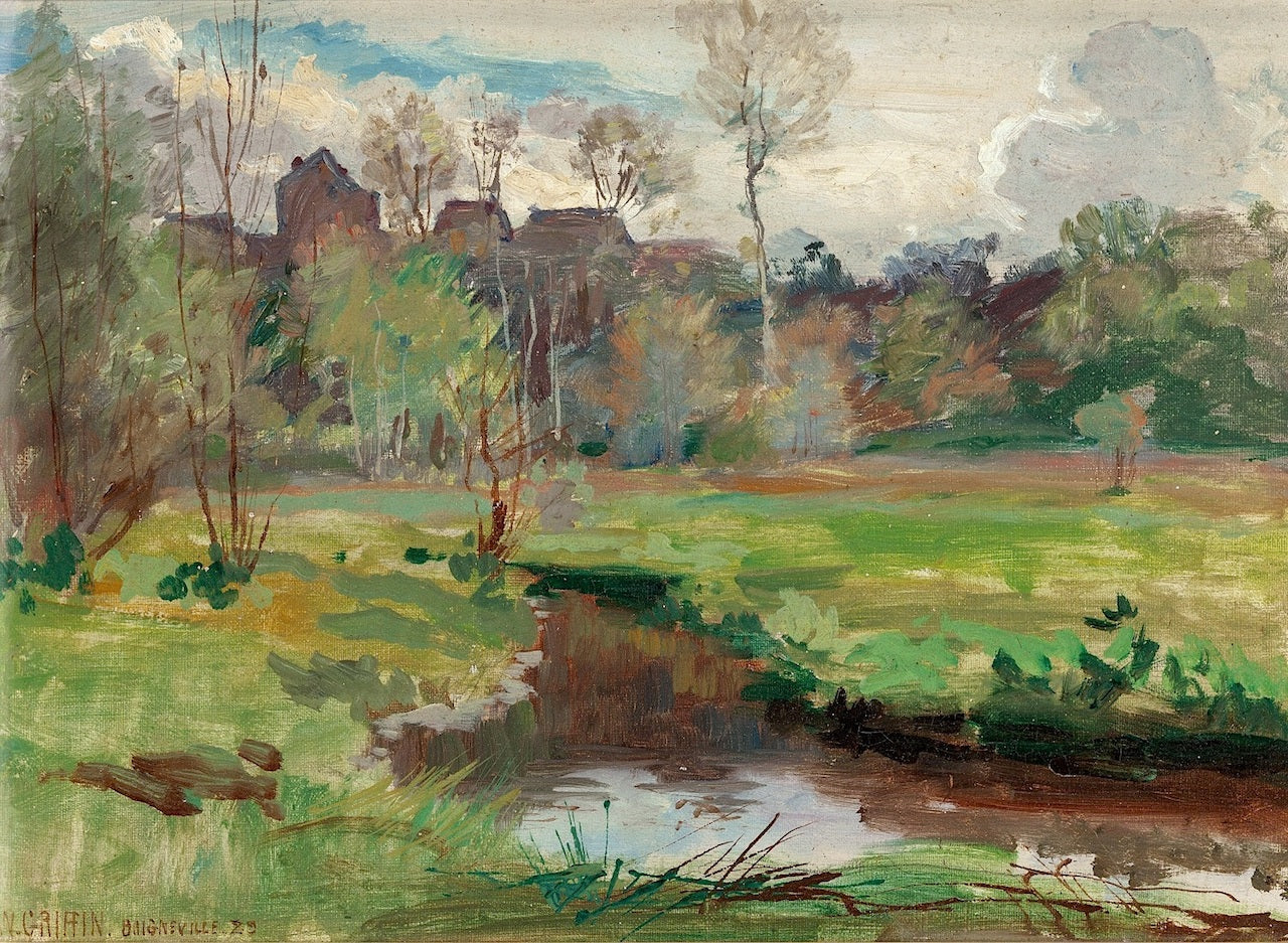 Landscape Boigneville, France, by Walter Griffin,A3(16x12")Poster