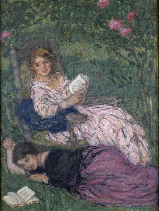 Women Reading by Edmond-Franaois Aman-Jean,A3(16x12")Poster