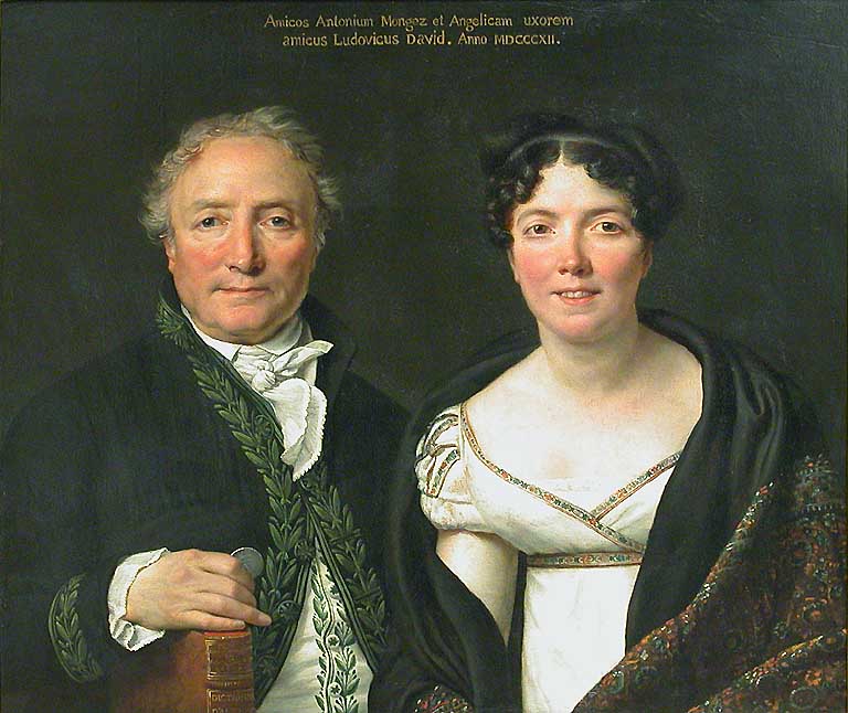 Monsieur and Madame Mongez, vintage artwork by Jacques-Louis David, 12x8" (A4) Poster