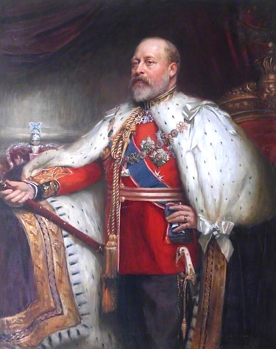 Edward VII, vintage artwork by Lance Calkin, 12x8" (A4) Poster