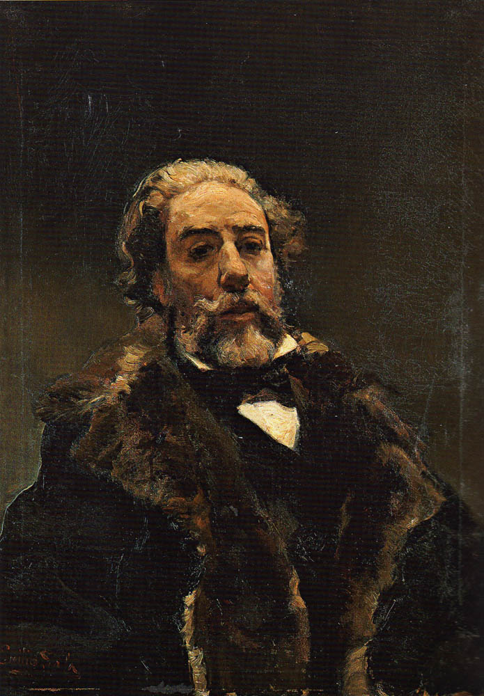 Retrato de Emilio Sala, vintage artwork by Jose Jimenez y Aranda, 12x8" (A4) Poster