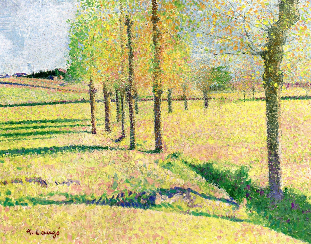 Lane of Willows at Cailhau by Achille Lauge,A3(16x12")Poster