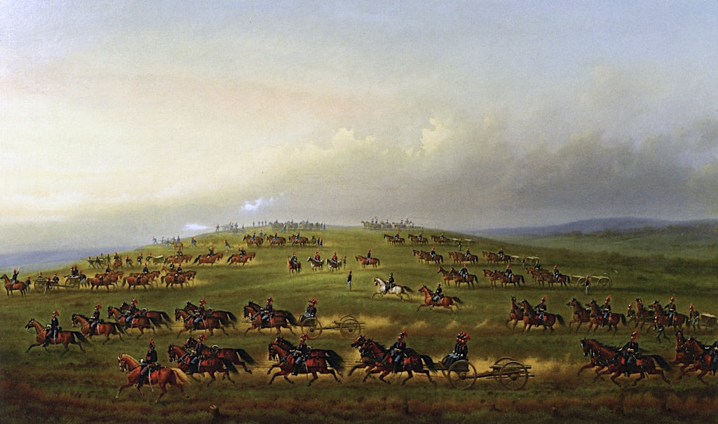A Battery of U.S. Artillery on Maneuvers, vintage artwork by James Walker, A3 (16x12") Poster Print