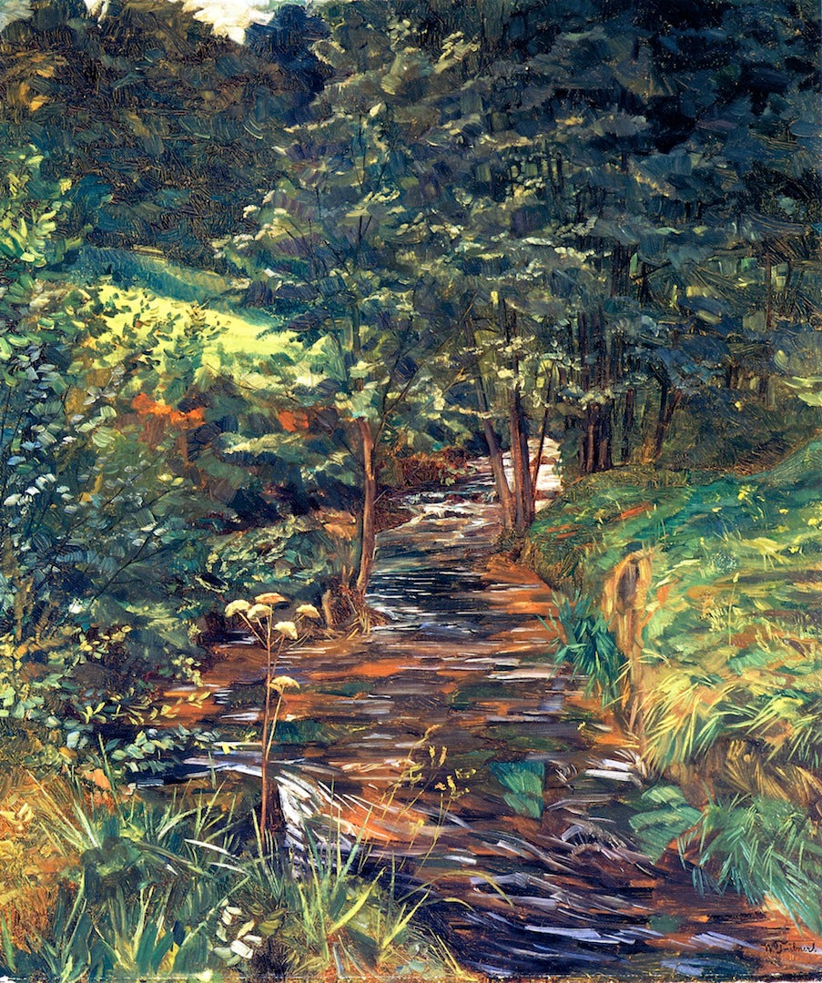 Mausbachtal bei Stift Neuburg by Wilhelm Trubner,A3(16x12")Poster