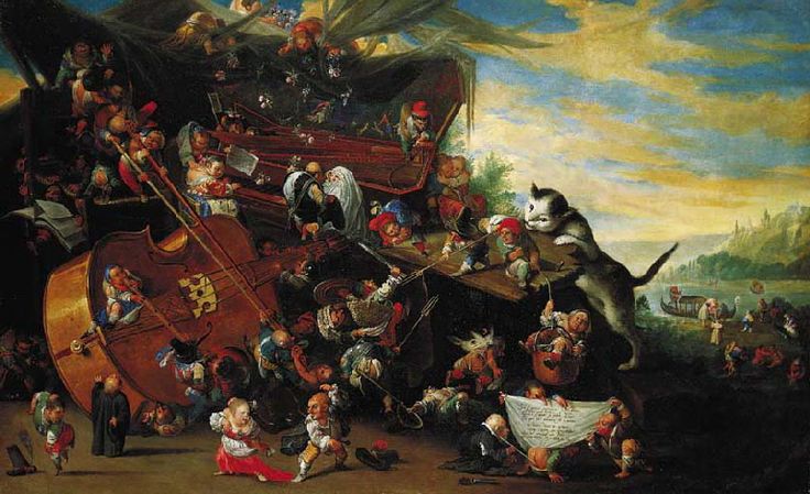 The concert, vintage artwork by Faustino Bocchi, 12x8" (A4) Poster