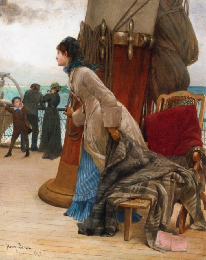 Goodby , vintage artwork by Henry Bacon, 12x8" (A4) Poster