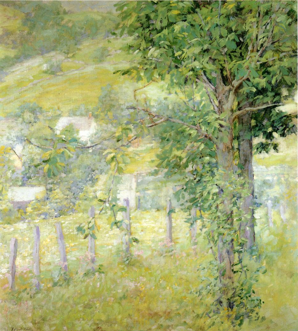Hillside in Summer by Robert Lewis Reid,A3(16x12")Poster