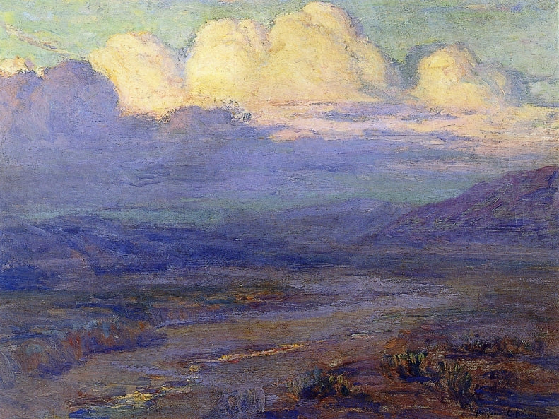 Gathering Clouds, vintage artwork by Benjamin Chambers Brown, 12x8" (A4) Poster