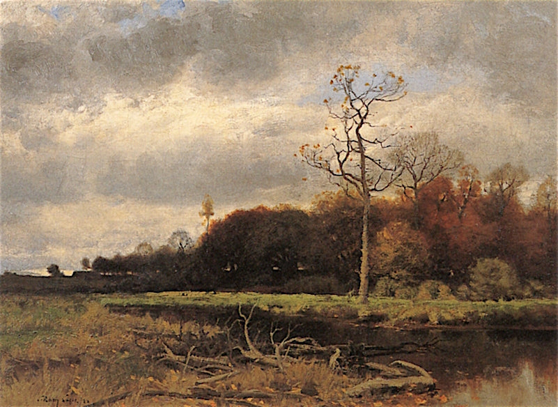 Autumn after Rain, vintage artwork by Charles Harry Eaton, 12x8" (A4) Poster