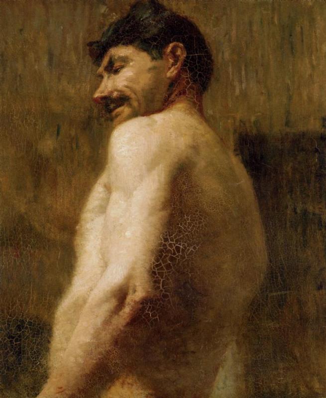 Bust of a Nude Man by Henri de Toulouse-Lautrec,A3(16x12")Poster