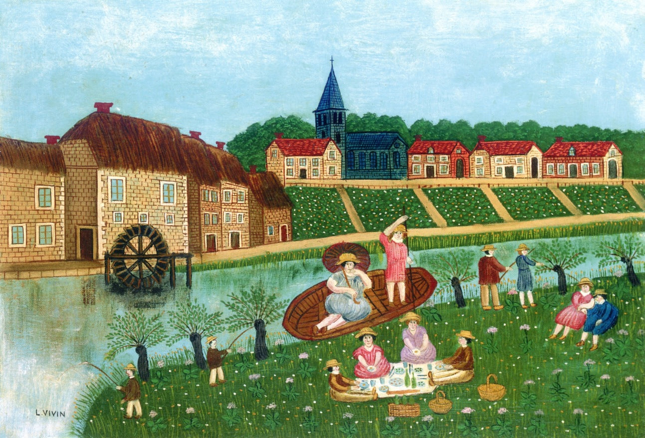 Luncheon on the Grass by Louis Vivin,A3(16x12")Poster