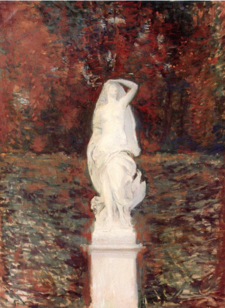 Statue of Air in the Parc de Versailles, vintage artwork by Paul Cesar Helleu, 12x8" (A4) Poster