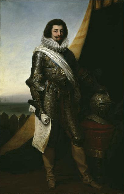 François de Bassompierre, vintage artwork by Jean Alaux, 12x8" (A4) Poster