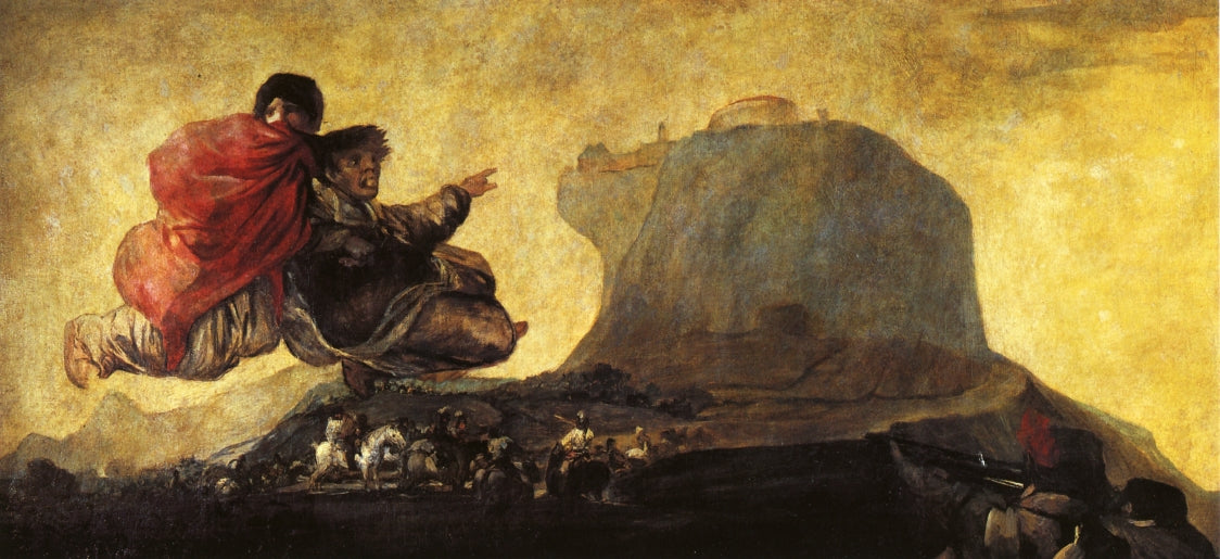 Asmodea, vintage artwork by Francisco de Goya y Lucientes, 12x8" (A4) Poster