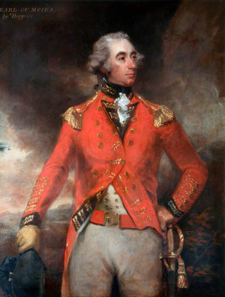 Francis Rawdon-Hastings, 2nd Earl of Moira, vintage artwork by John Hoppner, 12x8" (A4) Poster