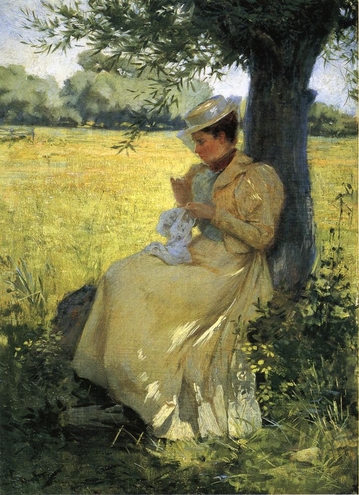 Under the Willow by Herbert F. Denman,A3(16x12")Poster
