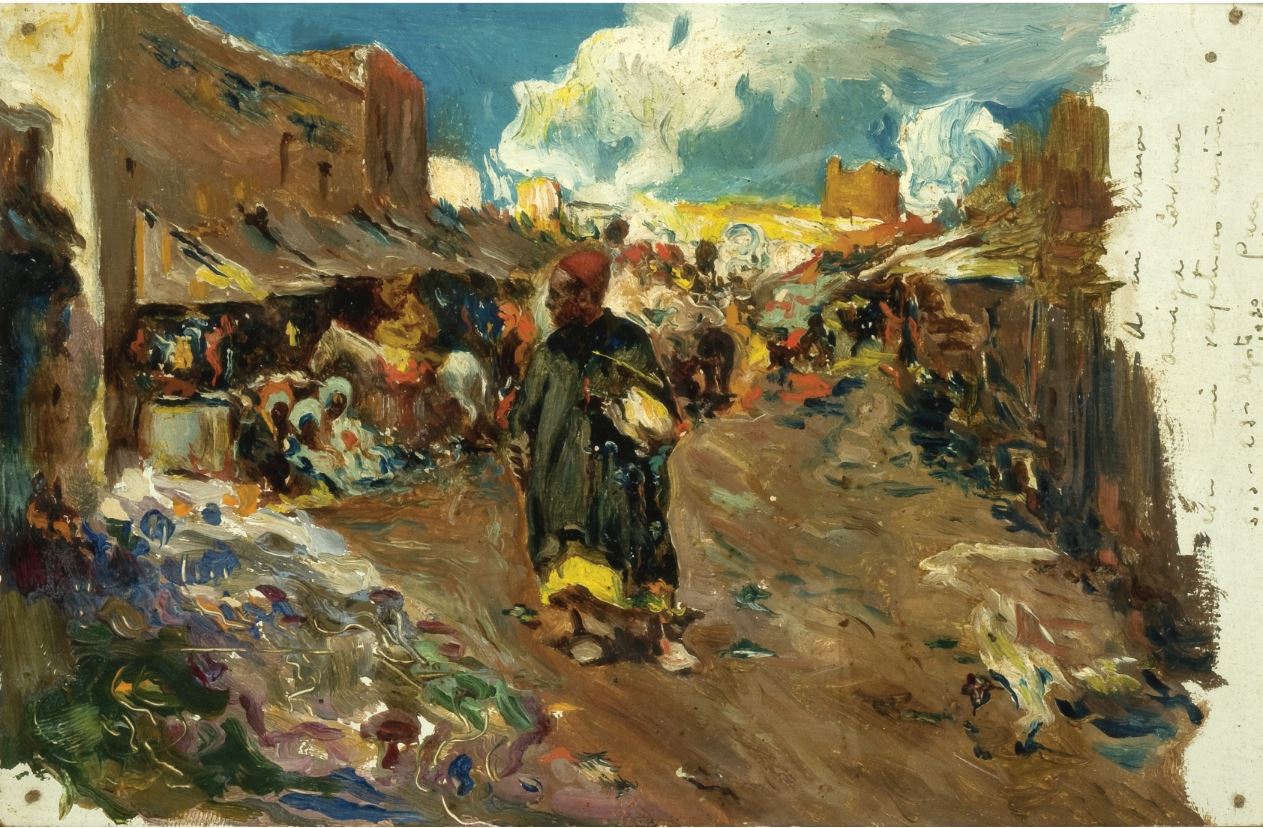 Orientalist Landscape by Jose Navarro llorens,A3(16x12")Poster
