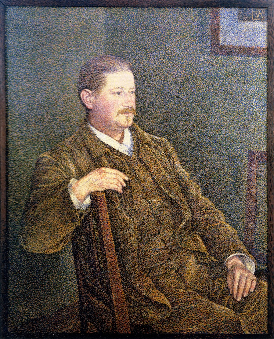 Dr August Weber, vintage artwork by Theo van Rysselberghe, 12x8" (A4) Poster