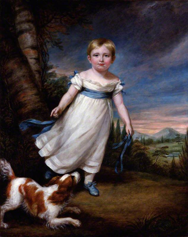 John Ruskin Aged 3.5 Years, vintage artwork by James Northcote, 12x8" (A4) Poster
