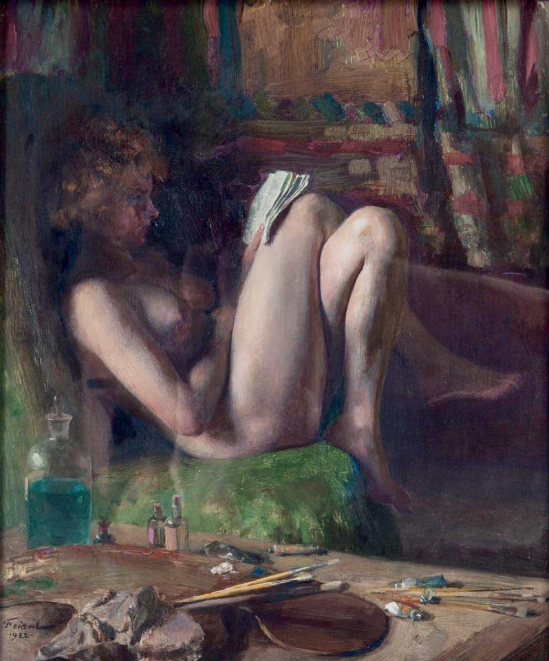 The Corner of the Studio by emile Friant,A3(16x12")Poster