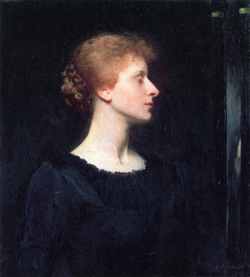 Jessica, vintage artwork by Dennis Miller Bunker, 12x8" (A4) Poster