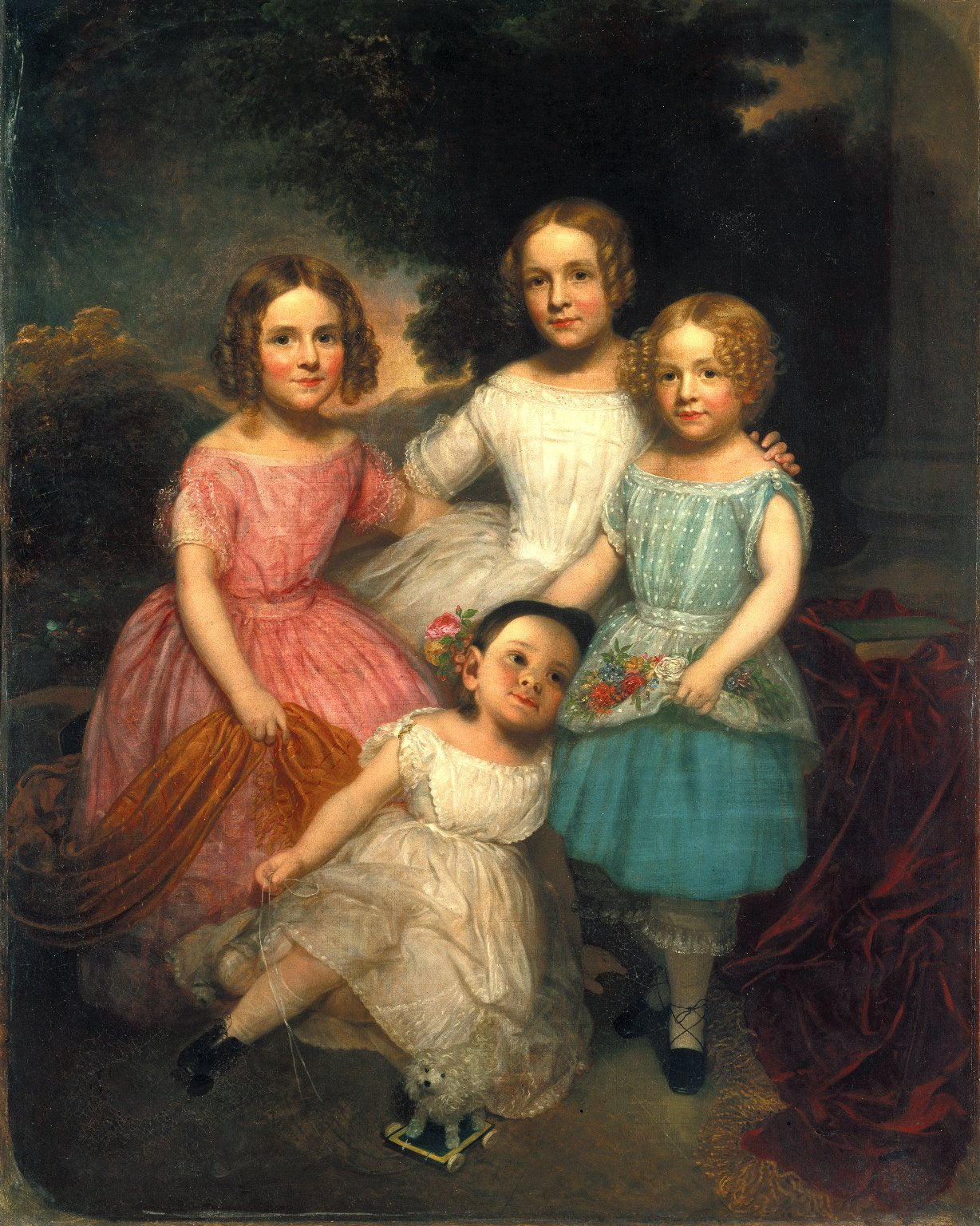 Mrs. Adrian Baucker Holmes’ Children, vintage artwork by Charles Wesley Jarvis, A3 (16x12") Poster Print