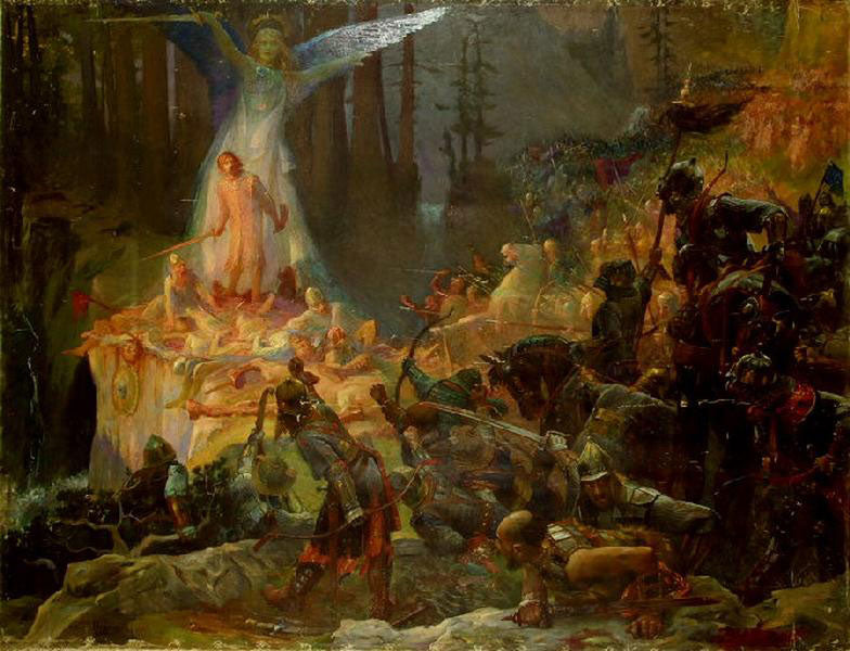 La Meute by Gaston Bussiere,A3(16x12")Poster