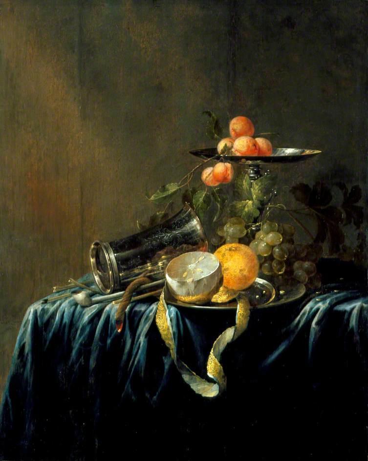 Still-Life, vintage artwork by Attributed to Jan Davidsz. de Heem, 12x8" (A4) Poster