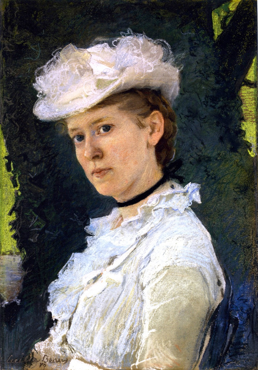 Maud DePuy Darwin, vintage artwork by Cecilia Beaux, 12x8" (A4) Poster