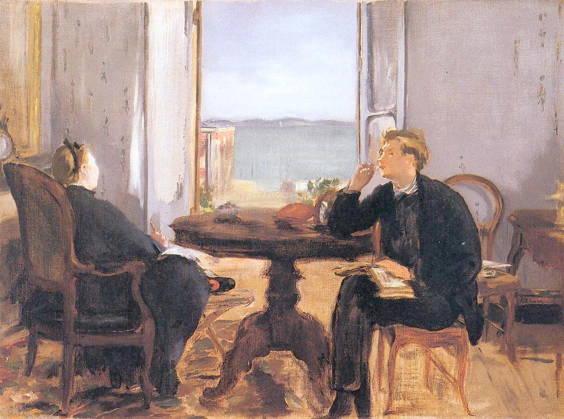Interior at Arcachon, vintage artwork by Édouard Manet, 12x8" (A4) Poster