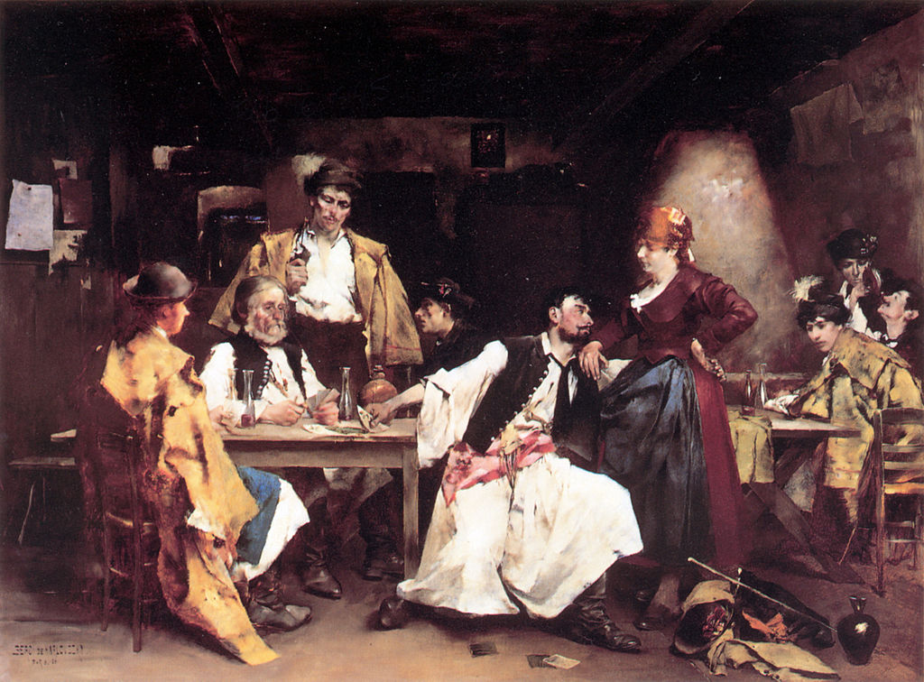 In the Tavern by Bertelan Karlovsky,A3(16x12")Poster