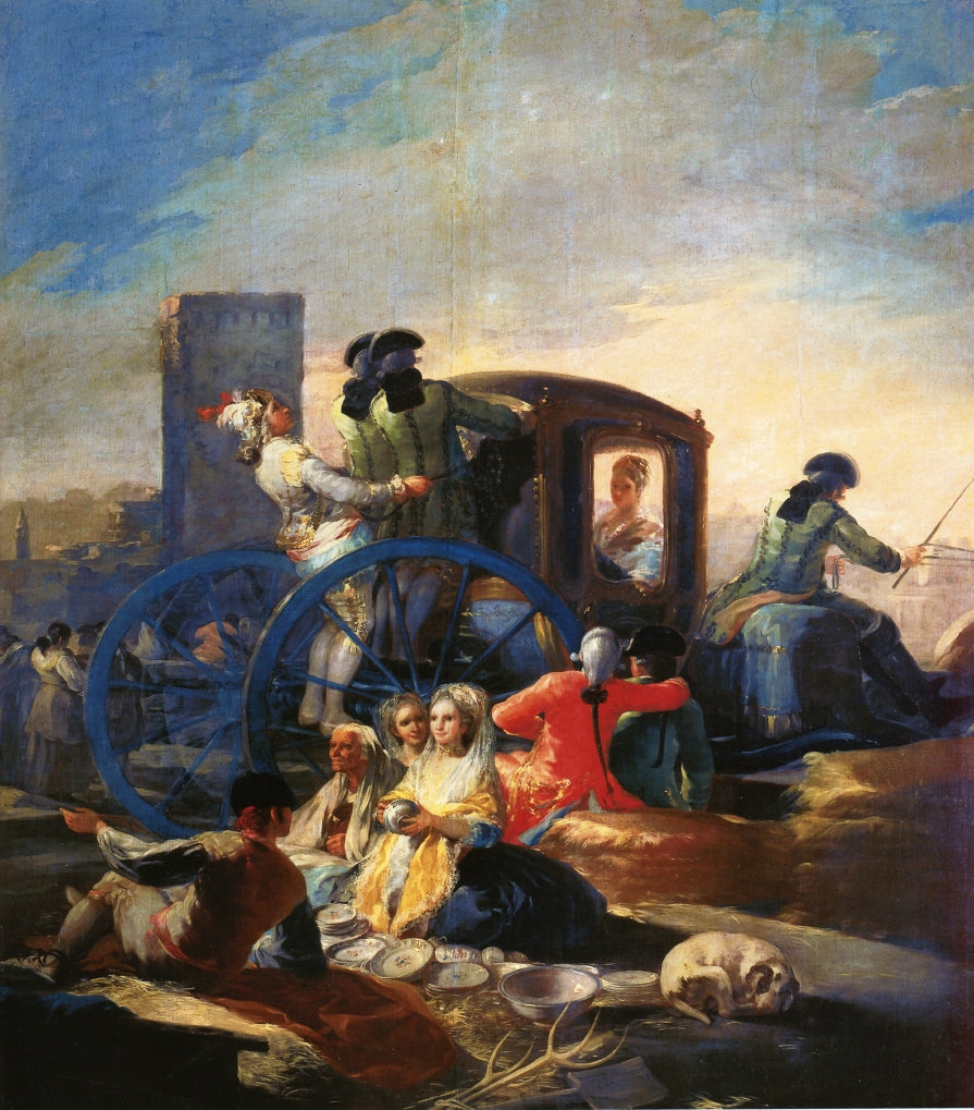 The Crockery Vendor, vintage artwork by Francisco de Goya y Lucientes, 12x8" (A4) Poster