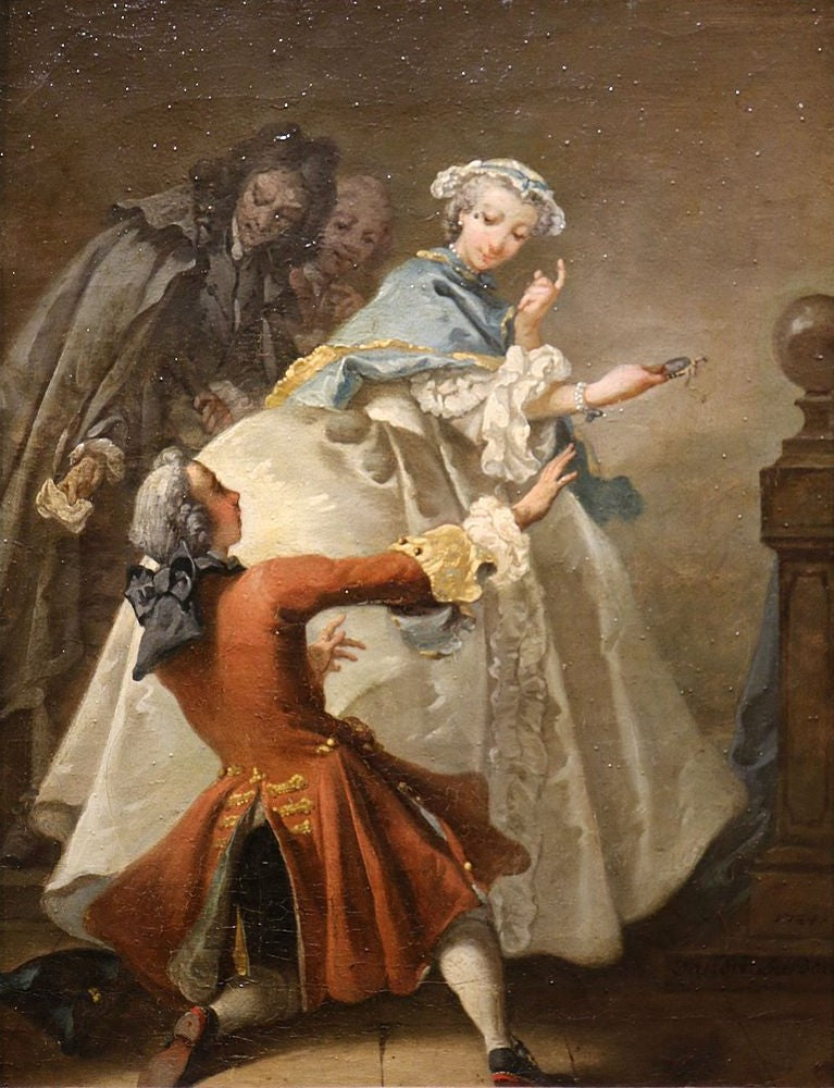 La Jeunesse, vintage artwork by Michel-François Dandre-Bardon, 12x8" (A4) Poster