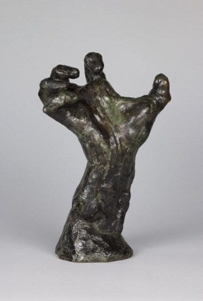 The Clenched Hand, vintage artwork by Auguste Rodin, 12x8" (A4) Poster