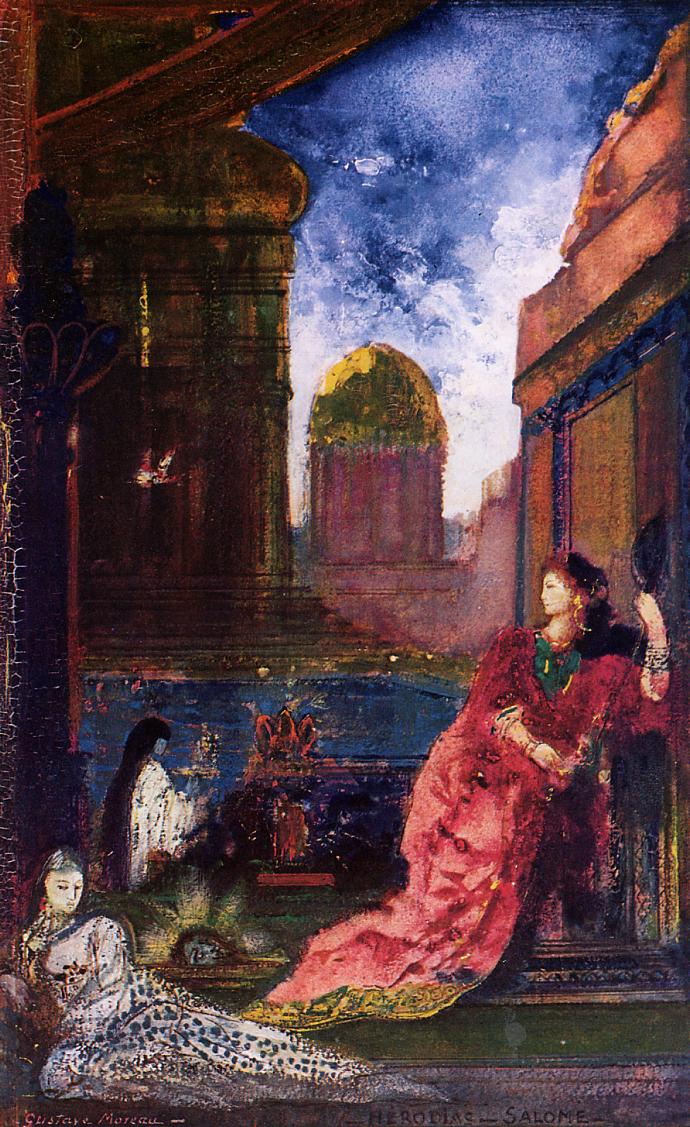Heridias-Salome, vintage artwork by Gustave Moreau, 12x8" (A4) Poster