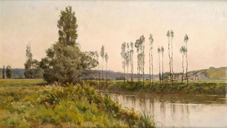 Seine at Rangiport, vintage artwork by Mario Carl-Rosa, 12x8" (A4) Poster