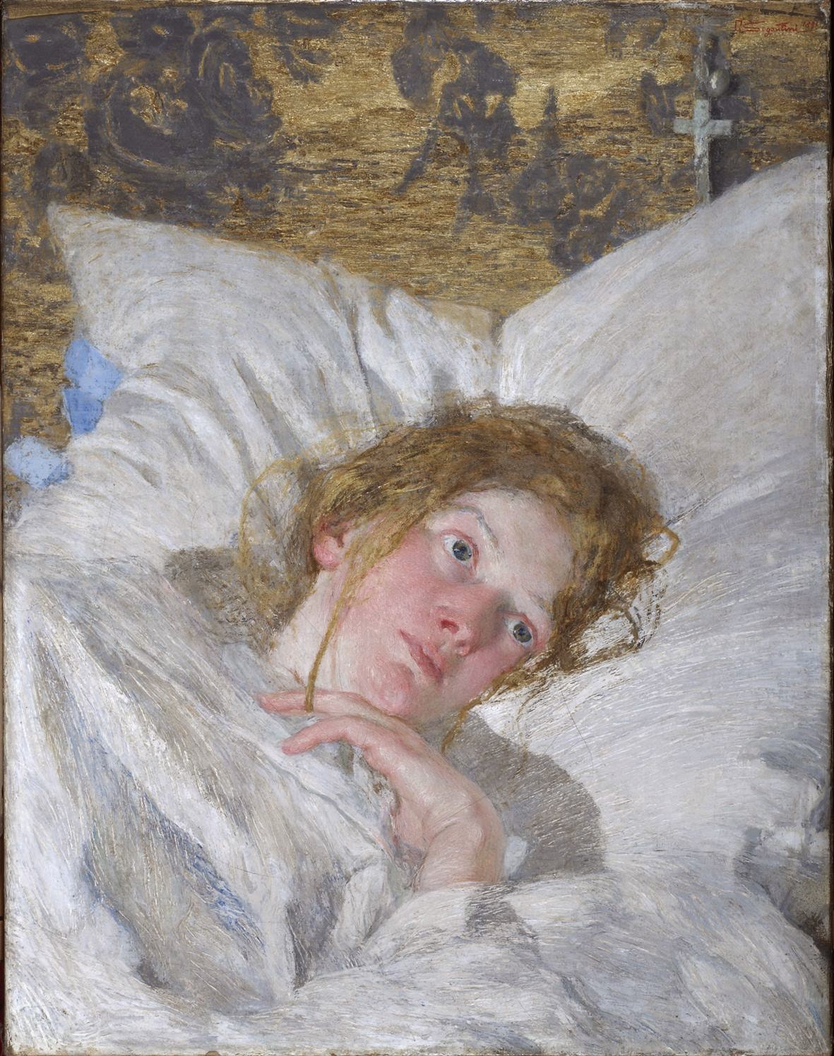 Petalo di Rosa by Giovanni Segantini,A3(16x12")Poster