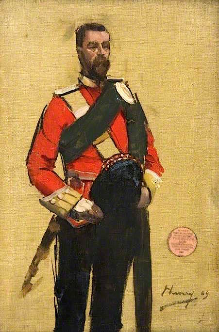 Captain Shaw, Contractor (sketch), vintage artwork by Sir John Lavery, R.A., 12x8" (A4) Poster