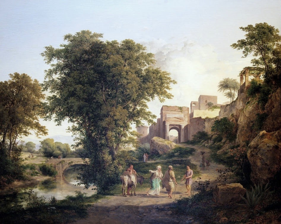 From the Pearls of Holy Yesteryear, vintage artwork by Károly Markó, A3 (16x12") Poster Print